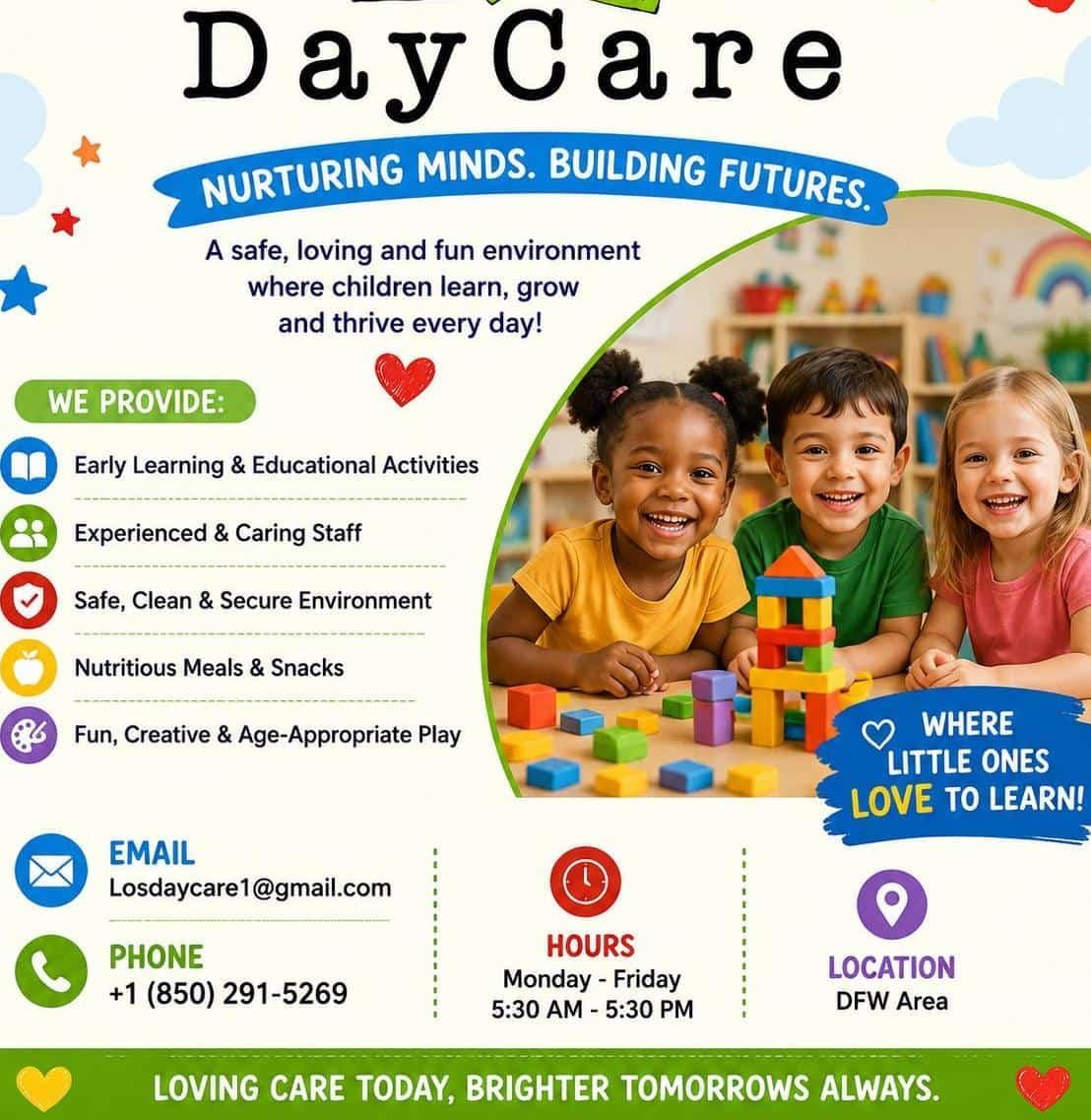 LOS DayCare children and learning environment